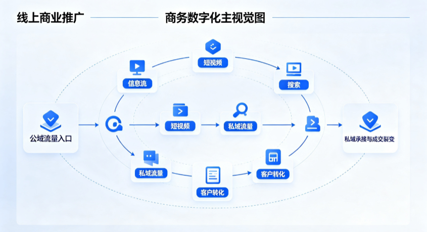 伊春区线上商业推广怎么做？全域流量闭环搭建与低成本转化实战指南